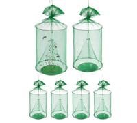 Lot de 6 pièges à mouches réutilisables pour extérieur - Pliables - Contrôle des animaux volants - Pour verger, grange, cuisine, pique-nique, garage