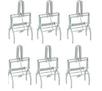 Lot de 6 pièges à pinces pour campagnols - Réutilisables - Anti-corrosion - 1, 2, 4 ou 6 pièces