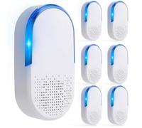 Lot de 6 pièges à souris à ultrasons pour l'intérieur, anti-parasites, fourmis, cafards, rongeurs, souris, insectes, moustiques, araignées, pour la maison, le bureau, la cuisine