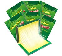 Lot de 6 pièges adhésifs extra forts pour intérieur et extérieur, jardin, garage, cuisine à domicile, bureau - Mouche, cafard, araignée, attrape-fourmis (32 x 21 cm)