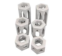 Lot de 6 pierres de hauteur compatibles avec GraviTrax - 2 piliers de 3 cm/6 cm/9 cm - Fabriqué en Allemagne