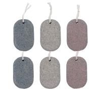 Lot De 6 Pierres Ponces Naturelles ¿ Limes À Pieds Haut De Gamme Pour L'élimination Et L'exfoliation Des Callosités, Idéales Pour Un Soin Des Pieds Doux