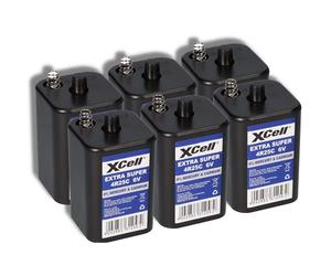 Lot de 6 piles 6 V 4R25 9500 mAh