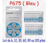 Camelion Piles auditives p675 Power One Zinc-Air 6 pièces