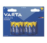 Lot de 6 piles C puissantes et longue durée Varta