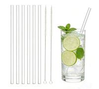 Lot de 6 Piles Paille Stanley Cup 30 oz/40 oz pour la Coupe Stanley, 30 cm Tritan Paille Stanley avec 2 Brosses de Nettoyage