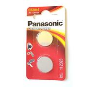 LOT DE 6 PILES PANASONIC CR2016 - 3 BLISTER A 2 PILES - LITHIUM 3V