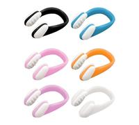 Lot de 6 pince-nez étanches pour piscine - En silicone - Protection sûre pour adultes - Plongée libre - Compétition - Sports nautiques - Surf - Hommes à partir de 7 ans et
