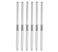 Lot De 6 Pinceaux à Ongles, Pinceaux De Peinture à Ongles, Outil De Dessin De Points D'ongles, Ensemble De Stylos De Conception Artistique Multifonctions Ultra Fins Pour Lignes Longues(Argent)