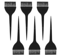 Lot de 6 pinceaux de coloration pour cheveux Brocha Para Tinte De Cabello - Accessoires de teinture pour femmes et hommes - Pour usage en salon - Noir