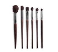 Lot de 6 pinceaux de maquillage professionnels en poils de chèvre naturels pour brocha maquillaje pedzle do makijazu estompage pinceau ombreur