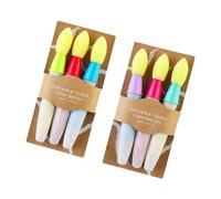 Lot de 6 pinceaux de peinture à la craie pour enfants - Pour loisirs créatifs et scrapbooking - Pour le dessin, la pratique artistique - Brosse de trottoir pour enfants