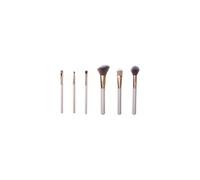 COSMETIC CLUB – Set de 6 pinceaux de maquillage SC0766 – Teint & Yeux – Rangement rotatif – Noir