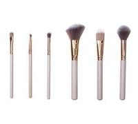 COSMETIC CLUB – Set de 6 pinceaux de maquillage SC0766 – Teint & Yeux – Rangement rotatif – Noir
