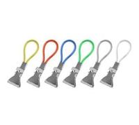 Lot de 6 pinces à accrocher multicolore Fackelmann Tecno Blanc,Vert,Bleu,Rouge,Jaune,Gris G