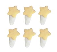 Lot de 6 pinces à cheveux colorées en forme d'étoile en peluche pour filles et femmes, accessoires de cheveux tendance pour filles