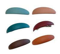 Lot de 6 pinces à cheveux de style français pour femme, fines ou épaisses, design simple et élégant, accessoire pour queue de cheval