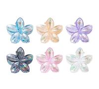 Lot de 6 pinces à cheveux élégantes en forme de fleur - Accessoires de cheveux pratiques pour toutes les coiffures