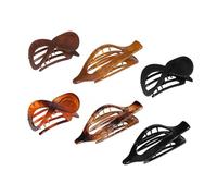 Lot de 6 pinces à cheveux élégantes motif écailles de tortue - Tenue forte - Pour un usage quotidien - Accessoires de coiffure