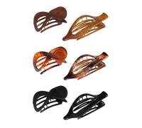Lot de 6 pinces à cheveux élégantes motif écailles de tortue - Tenue forte - Pour un usage quotidien - Accessoires de coiffure