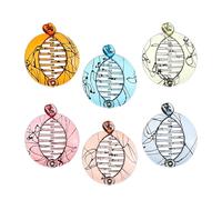 Lot de 6 pinces à cheveux en acrylique antidérapant pour un maintien sûr - Accessoires pour cheveux - Accessoires de mode - Outils apaisants pour filles et femmes - Épais moyen - Fin - Long - Court et