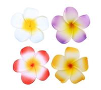 Lot de 6 pinces à cheveux en forme de fleur de plumeria pour femmes, enfants, filles, épingles à cheveux, œufs de fleur, accessoires de fête, chapeau, mariage hawaïen