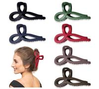 Lot de 6 pinces à cheveux en forme de nœud pour femme - Pinces à cheveux en ruban - Accessoire de cheveux pour les vacances d'été - Cadeau de fête