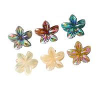 Lot de 6 pinces à cheveux florales mates pour femmes et filles, épaisses, fines, solides, tendance, décoraiton, cadeau, pince à cheveux