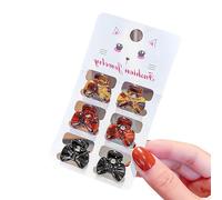 Lot de 6 pinces à cheveux vintage léopards en acrylique pour femmes et filles Accessoires de mode