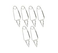 Fackelmann 9912050 Lot de 6 pinces à escargot, pince pour escargot, pince à escargot, Acier inoxydable, Argenté, 15 x 6 cm