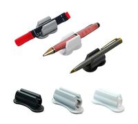 Lot De 6 Pinces À Stylo En Silicone Autocollantes, Pinces À Stylo Multifonctions, Porte-Stylo En Silicone, Accessoires D'Organisation De Bureau, Tableaux Blancs