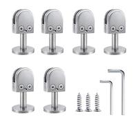 Lot de 6 pinces à verre en acier inoxydable for 0,8 10 12 cm, sol, domestiques plus fiables(B,80MM)