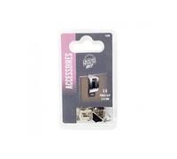 Autre clous vis et fixations GENERIQUE Lot de 6 pinces clip 3-6 mm pour sous-verre LE CROCHET FRANCAIS L.20 x l.15 mm