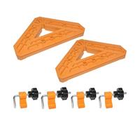 Lot de 6 pinces d'angle pour le travail du bois, angle de 45 degrés, construction en nylon ABS, 18,3 x 12 x 2 cm, réparation de meubles, menuiserie, soudure, équerre de cadre