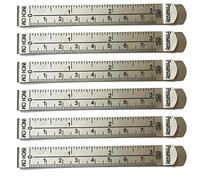 Lot de 6 pinces de mesure de 7,6 cm pour ourlet sans épingle avec guides de règle de marquage 7,5 cm et 7,5 cm, pour fournitures de matelassage, clips de couture, épinglage et marquage