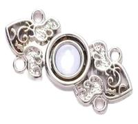 Lot de 6 pinces de serrage for pantalons, boutons métalliques réutilisables, fermetures à pression en perles, épingles à pantalons, boutons rétractables, boucles à coudre(Silver Heart)