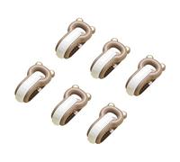 Lot de 6 pinces de support de draps - 5,9 x 3,1 x 3,2 cm - Attaches de lit en forme d'ours de dessin animé - Antidérapantes - Pinces de literie anti-mouvement - Accessoires pratiques pour la maison