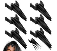 Lot de 6 pinces pour booster le volume de cheveux - Pinces volumisantes pour racines de cheveux - Peigne coiffant façonnant - Outil pour les types de cheveux bouclés fins plats longs et
