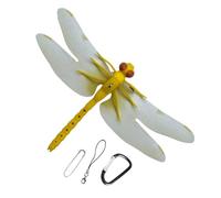 Lot de 6 pinces réalistes en forme de libellules artificielles réalistes pour éloigner les insectes à l'extérieur, clip pour chapeau, sac à dos, tente, équipement d'extérieur pour randonnée, jardinage