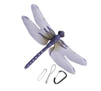 Lot de 6 pinces réalistes en forme de libellules artificielles réalistes pour éloigner les insectes à l'extérieur, clip pour chapeau, sac à dos, tente, équipement d'extérieur pour randonnée, jardinage