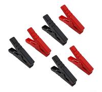 Lot de 6 pinces robustes 300 A pour chargeurs de batterie de voiture, soudage et test électrique - Cuivre plaqué avec