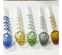 Lot de 6 pipes à tabac en verre (uniquement pour un usage du tabac)