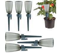 Lot de 6 piquets d'arrosage pour bouteille de vin | Spikes auto-guérir | Dripper automatique de contrôle de valve à contrôle lent pour balcon, maison, pots de fleurs, vacances, au