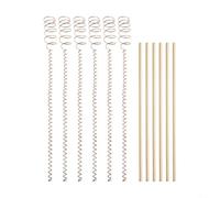 Lot de 6 piquets de jardin en cuivre pour électrolyture, 30,5 cm, pointes de support pour plantes avec fil de cuivre pour légumes, tomates et vignes, tiges de booster de cultures biologiques