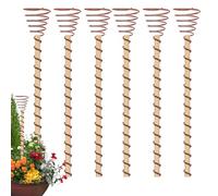 Lot de 6 piquets de jardin en cuivre - Pour la culture électrique - 30,5 cm de long - Rotation dans le sens des aiguilles d'une montre - Pour le jardin - Pour la culture de de jardin et de