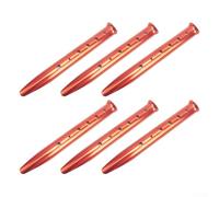 Lot de 6 piquets de tente en aluminium en forme de U pour sable, neige et sol mou - Lot de 6 ancrages de camping avec cordon de serrage à 6 trous, 31 x 3,7 cm, 52 g - Compatible avec les tentes