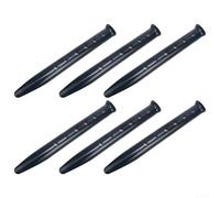 Lot de 6 piquets de tente en aluminium en forme de U pour sable, neige et sol mou - Lot de 6 ancrages de camping avec cordon de serrage à 6 trous, 31 x 3,7 cm, 52 g - Compatible avec les tentes