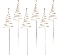 Lot de 6 piquets d'électroculture pour plantes | Piquets de jardin en cuivre pur pour l'électroculture et le jardinage | Améliorateurs d'énergie naturelle du sol pour légumes, fleurs, plantes | (A)