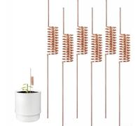 Lot de 6 piquets d'électrolyture pour plantes, résistants à l'usure, installation rapide, longs piquets de support pour plantes, anneaux tenseurs pyramidaux (B)