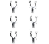 Lot de 6 piquets en alliage d'aluminium pour plantes et plantes - Pour la stabilité des plantes et des branches dans les jardins et les vergers